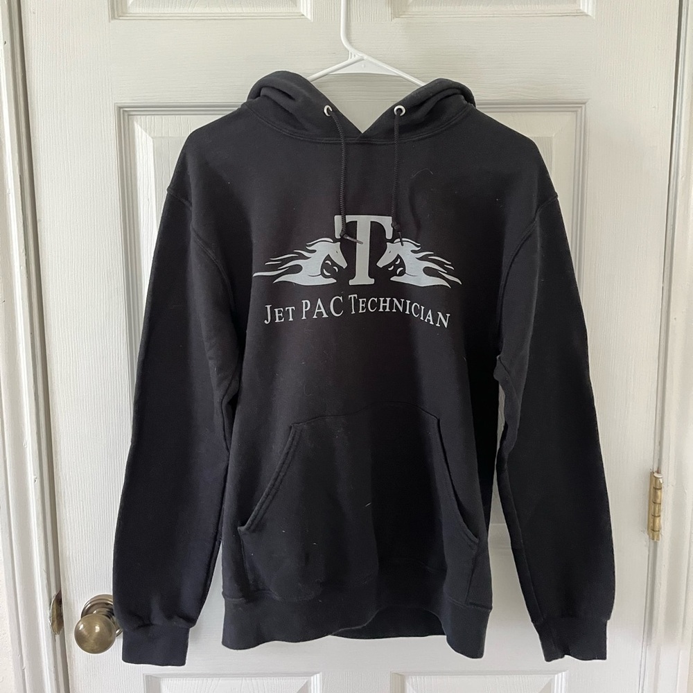 Jerzees Black Jet PAC Technician Hoodie